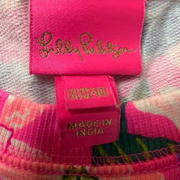 Lilly Pulitzer Best Of Friends MINI BEACH COMBER DRESS Pink Isle Girl XL 12-14 - Picture 5 of 5